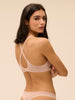 Soutien-gorge spacer décolleté plongeant - Sable rosé