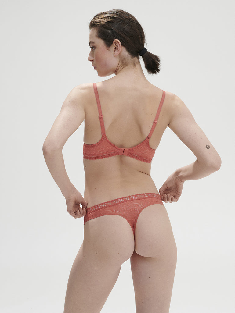 Soutien-gorge spacer décolleté plongeant - Rose Texas