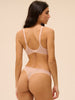 Soutien-gorge spacer décolleté plongeant - Sable rosé