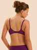 Soutien-gorge avec armatures moulé décolleté plongeant - Mûre