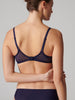 Soutien-gorge avec armatures moulé décolleté plongeant - Minuit