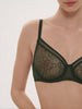 Soutien-gorge avec armatures moulé décolleté plongeant - Vert Icône