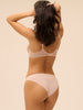 Soutien-gorge avec armatures moulé décolleté plongeant - Sable rosé