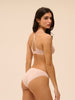 Soutien-gorge avec armatures moulé décolleté plongeant - Sable rosé