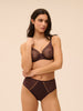 Culotte taille haute - Brun Foncé