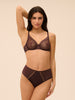 Culotte taille haute - Brun Foncé