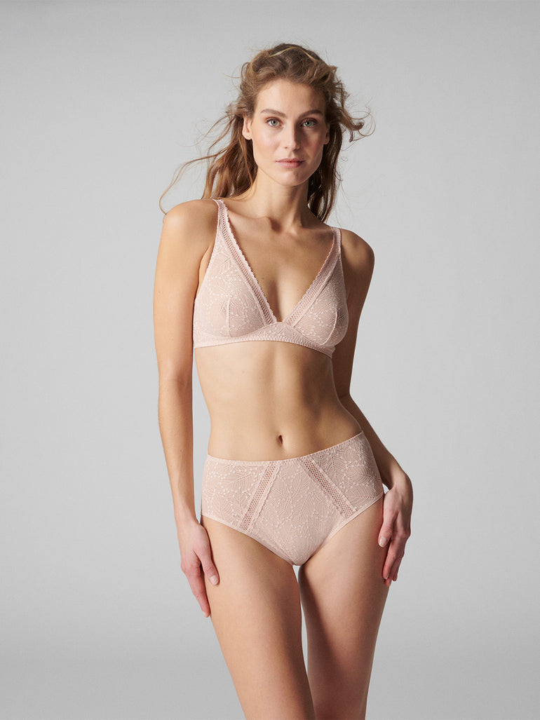 Culotte taille haute - Sable rosé