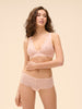 Soutien-gorge triangle sans armatures - Poudre pétale