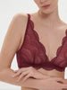 Soutien-gorge triangle sans-armatures - Rouge Spinelle