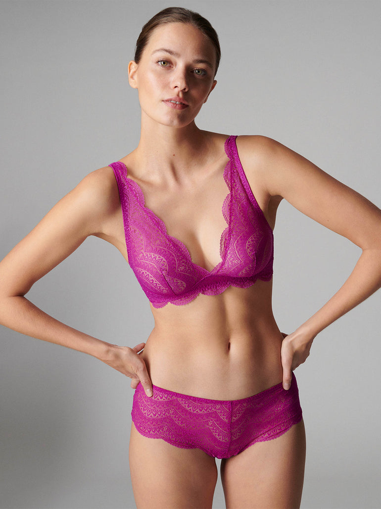 Soutien-gorge triangle sans-armatures - Bougainvillier