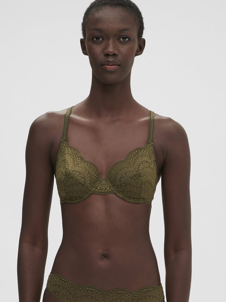 Soutien-gorge avec armatures classique - Vert Aventure