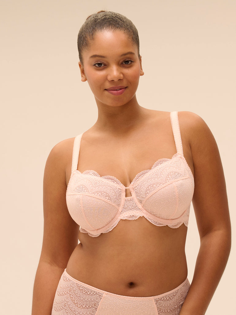 Soutien-gorge avec armatures emboitant - Poudre pétale