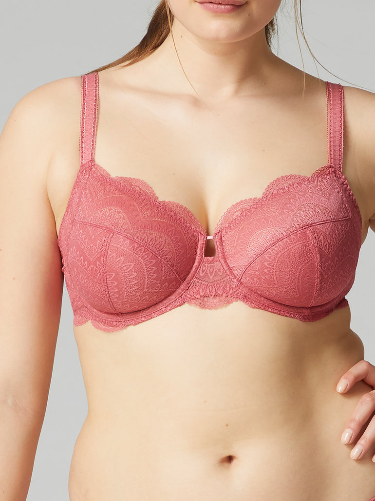 Soutien-gorge emboitant pour poitrine généreuse - Rose blush