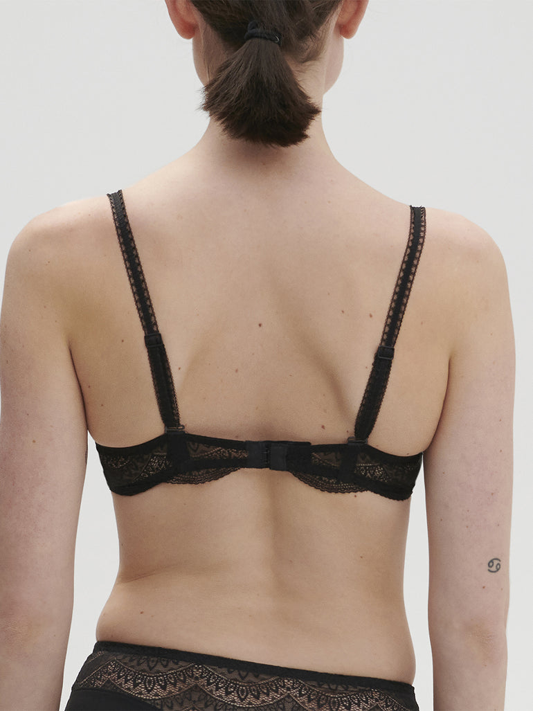 Soutien-gorge corbeille - Noir