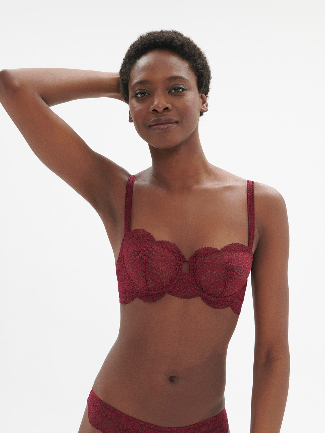 Soutien-gorge corbeille - Rouge Spinelle