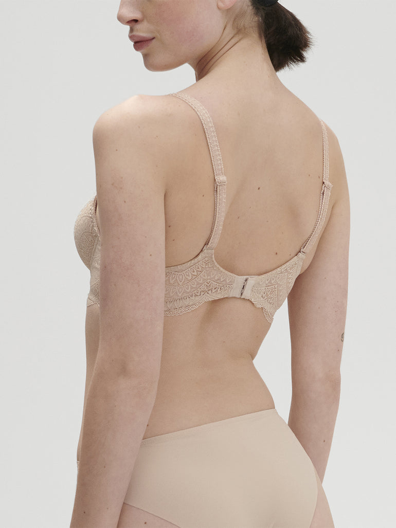 Soutien-gorge décolleté carré en spacer 3D - Peau Rosée