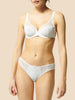 Soutien-gorge avec armatures décolleté plongeant - Blanc