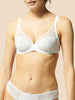 Soutien-gorge avec armatures décolleté plongeant - Blanc