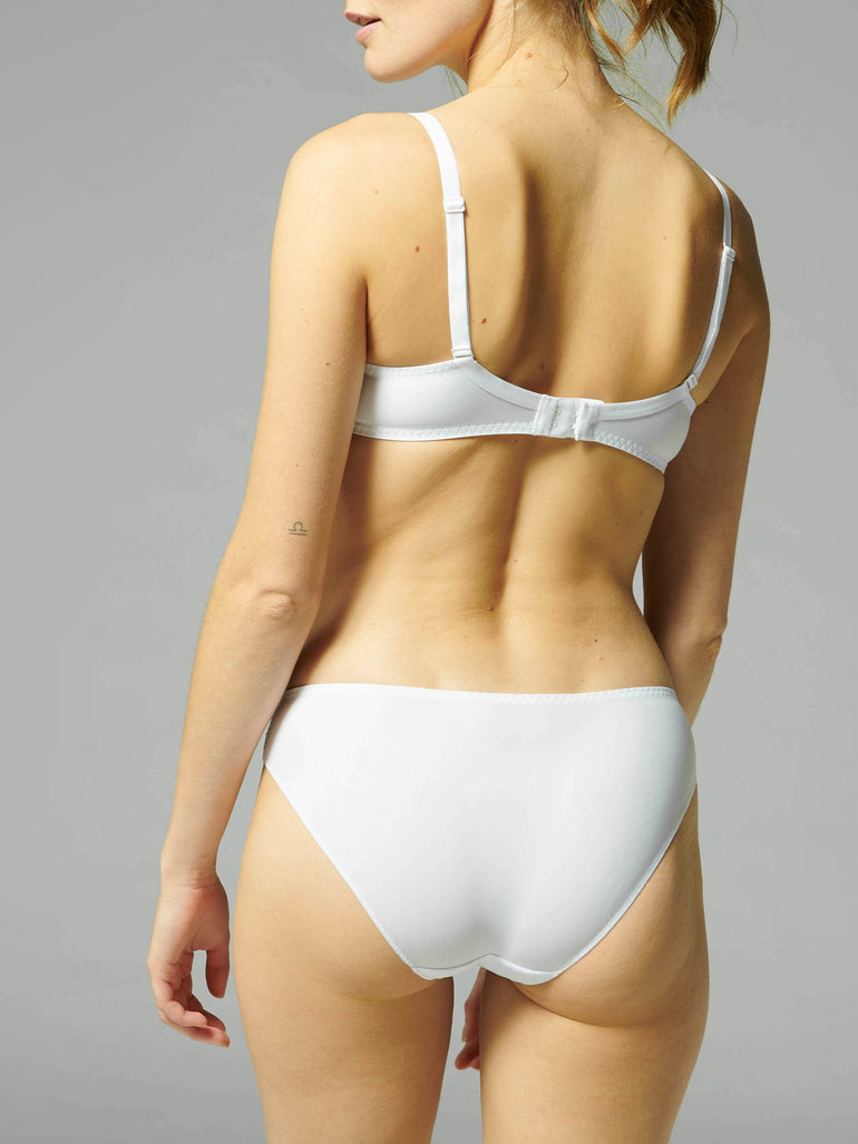 Soutien-gorge avec armatures décolleté plongeant - Blanc