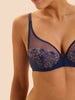 Soutien-gorge avec armature décolleté plongeant - Bleu Rainbow