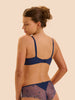 Soutien-gorge avec armature décolleté plongeant - Bleu Rainbow