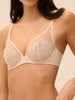 Soutien-gorge avec armatures décolleté plongeant - Beige Topaze