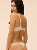 Soutien-gorge avec armatures décolleté plongeant - Beige Topaze
