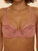 Soutien-gorge avec armature décolleté plongeant - Rose Fumé