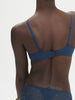 Soutien-gorge avec armatures décolleté plongeant - Bleu Prestige