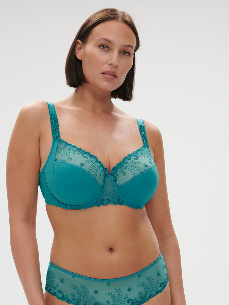 Soutien-gorge avec armature emboitant - Bleu Atoll