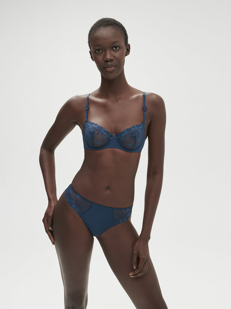 Soutien-gorge corbeille - Bleu Prestige