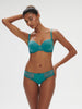 Soutien-gorge décolleté carré en spacer 3D - Bleu Atoll