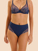 Hoge taille slip - Rainbow Blauw