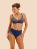 Hoge taille slip - Rainbow Blauw