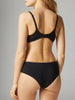 Soutien-gorge triangle emboitant décolleté plongeant - Noir