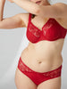 Soutien-gorge emboitant pour poitrine généreuse - Rouge Opéra