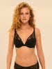 Soutien-gorge push-up triangle - Noir