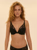 Soutien-gorge push-up triangle - Noir