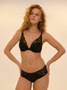 Soutien-gorge push-up triangle - Noir