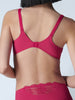 Soutien-gorge avec armature decollete carre - Cranberry