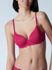 Soutien-gorge emboitant décolleté plongeantt - Cranberry