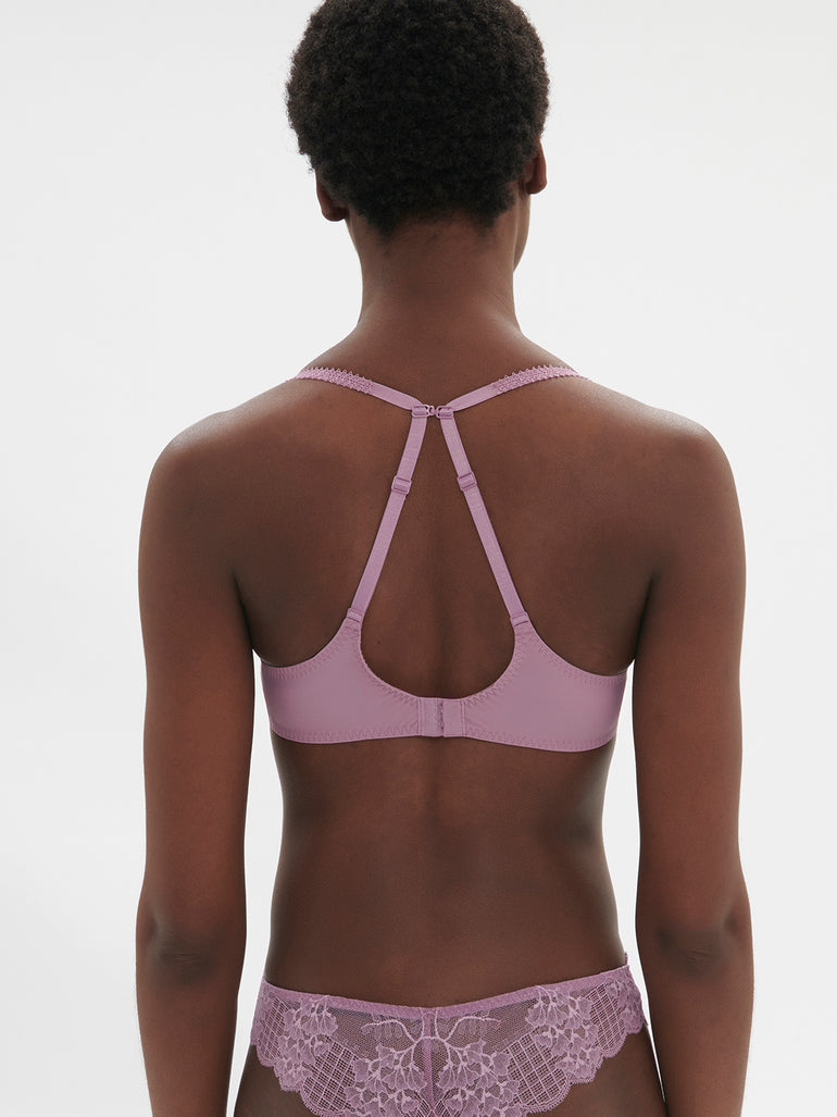 Soutien-gorge spacer décolleté plongeant - Mauve Glamour