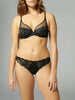 Soutien-gorge avec armatures décolleté plongeant - Noir