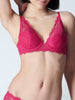 Soutien-gorge push-up triangle - Cranberry