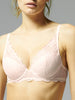 Soutien-gorge push-up décolleté plongeant - Rose sakura