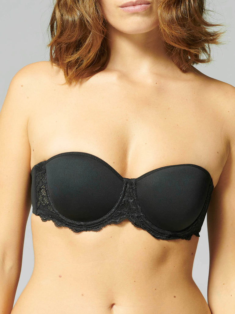 Soutien-gorge sans bretelles en Spacer 3D - Noir