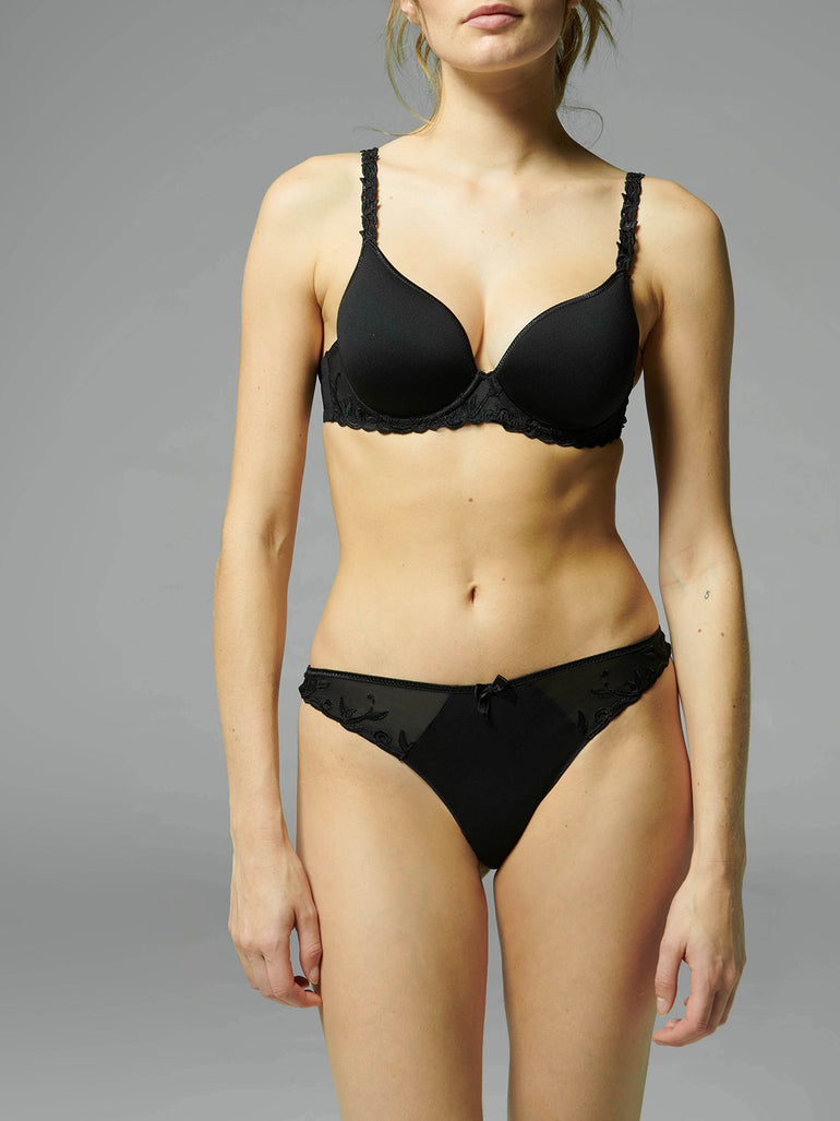 Soutien-gorge spacer décolleté plongeant - Noir