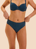 Hoge taille slip - Petrolblauw