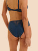 Hoge taille slip - Petrolblauw