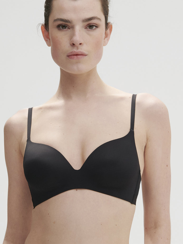 Soutien-gorge triangle sans armature - Noir